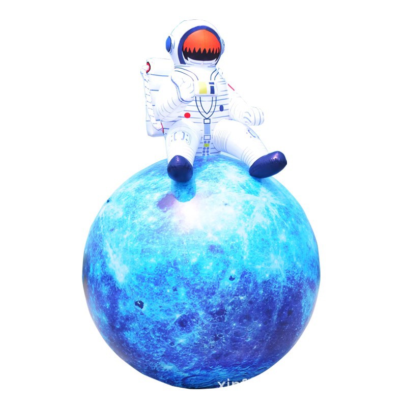 Inflable luna astronauta conejo de jade lámpara de pastel de luna pvc colgante luminoso luna centro comercial exposición modelo inflable