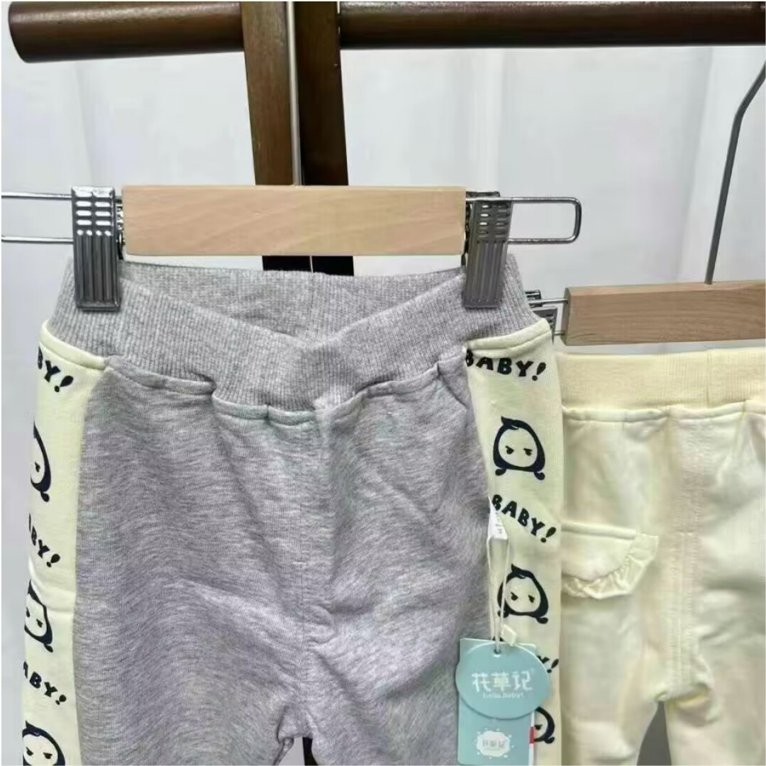 Floral Design Boutique Spring and Autumn Sweatpants Wholesale Girls' Pants Boys' Pants Children's Clothing Boys' Summer Thin Pants
