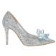 25 New Shoes French Wedding Shoes Bridal Shoes Wedding Princess Crystal Shoes Women's Wedding Rhinestone High Heels Single Shoes