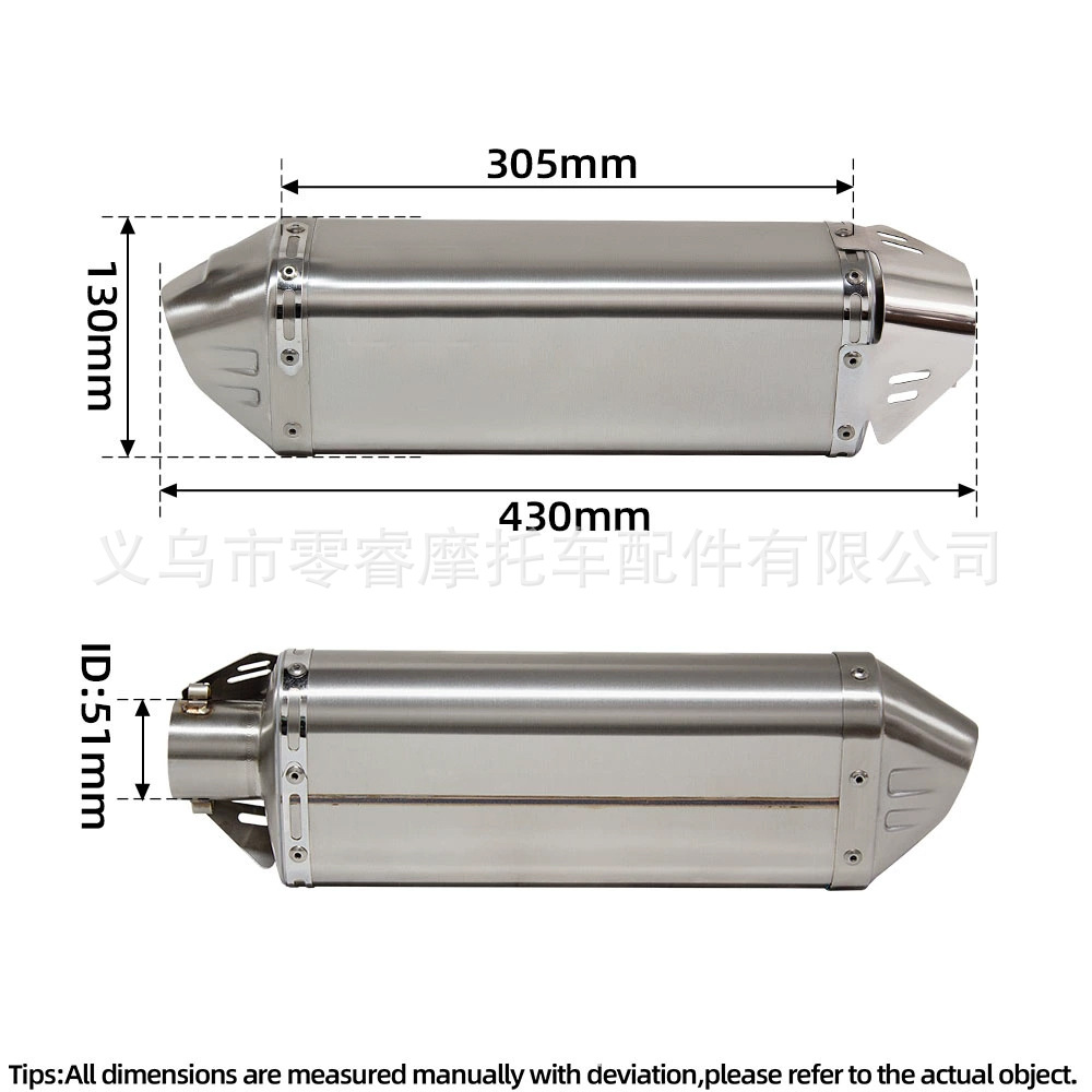 Motorcycle Exhaust Pipe Efi Gy6 125 150 157Qmj 152Qmi Modified Motorcycle Exhaust