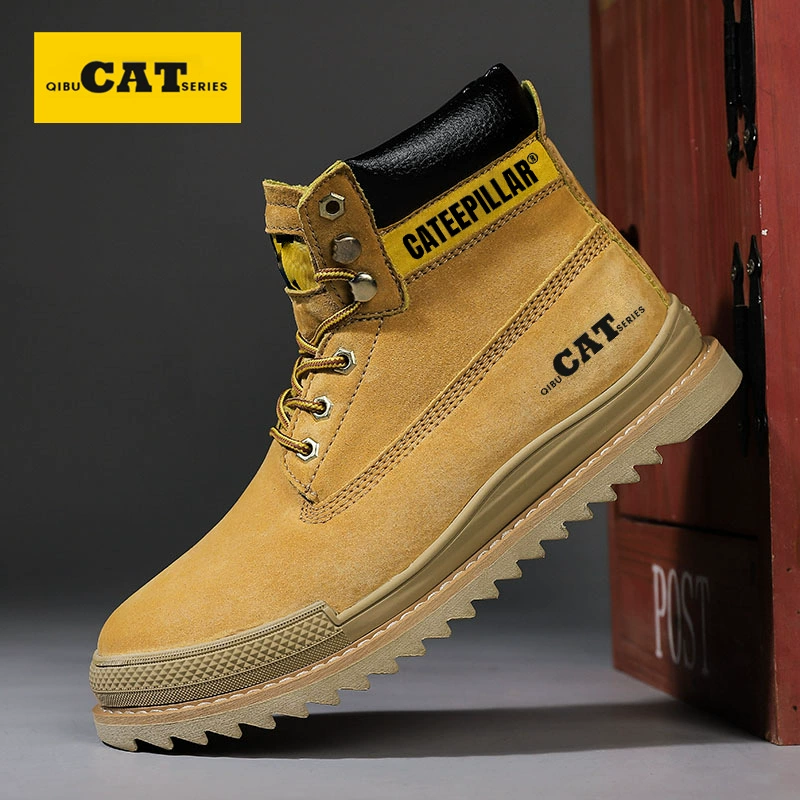 Мужские замшевые ботинки CAT в новом стиле для работы, утолщенные, повседневные, ретро, высокие, в стиле Мартин