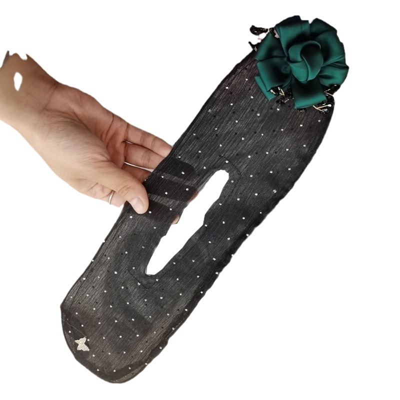 Hot New Product Mesh Fine Glitter Satin Flower Ball Head Hair Twister Hair Accessories Exquisite Butterfly Headband Hair Twist Artifact