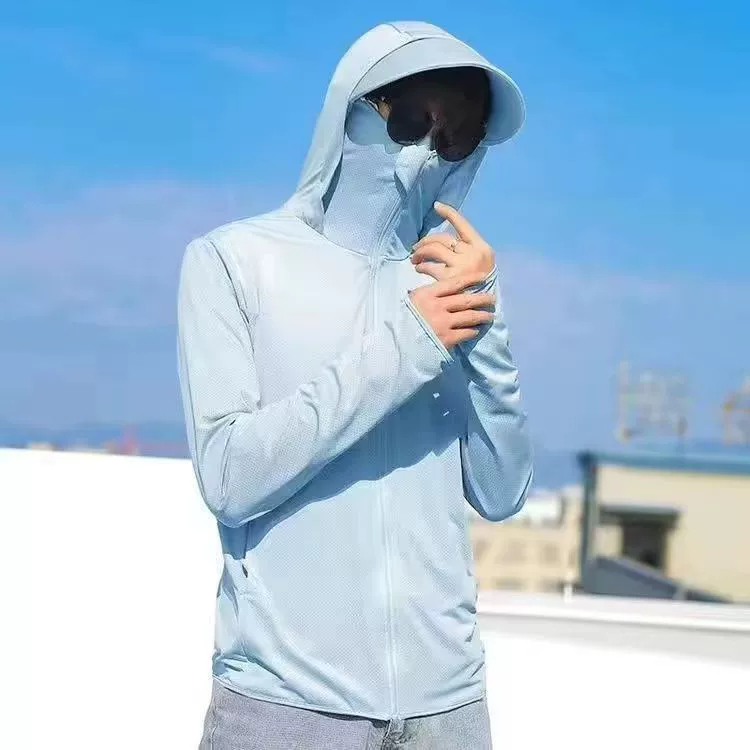 Silk sun protection clothing, summer thin breathable travel jacket, UV protection