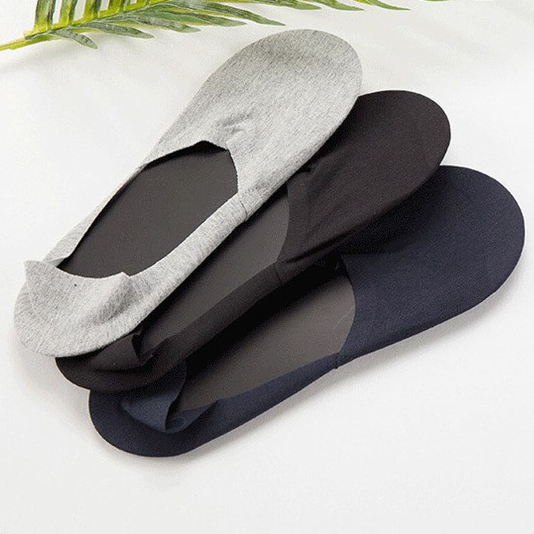 27701 Spring/Summer Socks Cut from Cotton with Terry Soles, Sweat-Absorbent and Breathable Men's Invisible Boat Socks Wholesale