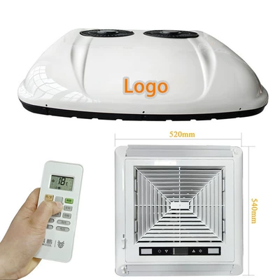Cross-Border Popular 12V Parking Heating and Cooling Air Conditioner All-In-One Car Roof-Mounted Heat Pump Rv Air Conditioner Factory Wholesale (Automotive air conditioning) - 12v-single-cooling-rotor-white