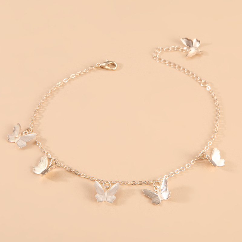 European and American New Cross-border Bracelet Bohemian Style Single-layer Butterfly Pendant Bracelet Distinctive Butterfly ins Bracelet