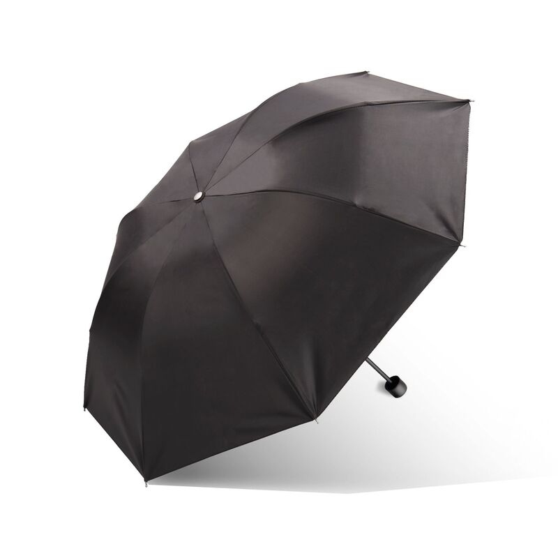 Black Coated UV Business Classic Style 4 Fold Reverse Umbrella Black Coated Rainproof and Sunscreen Umbrella