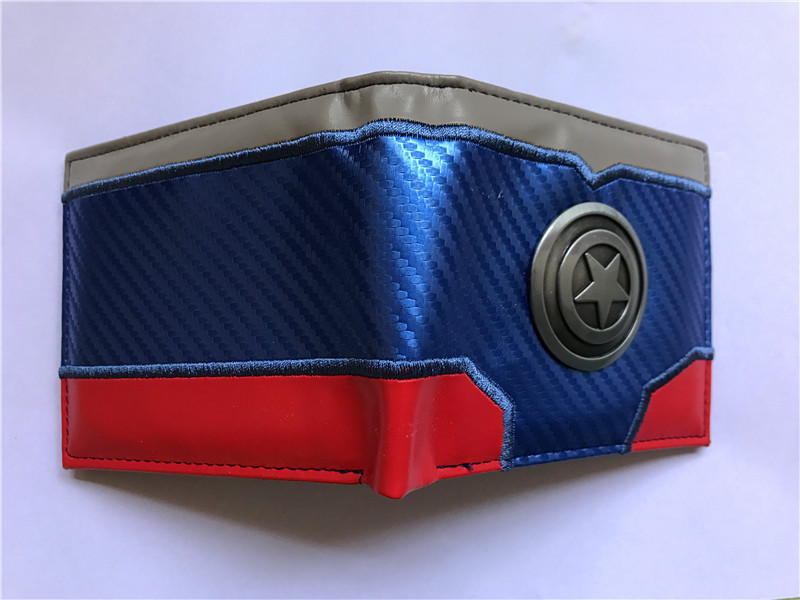 Estudiante de los hombres y las mujeres corto de metal monedero titular de la tarjeta