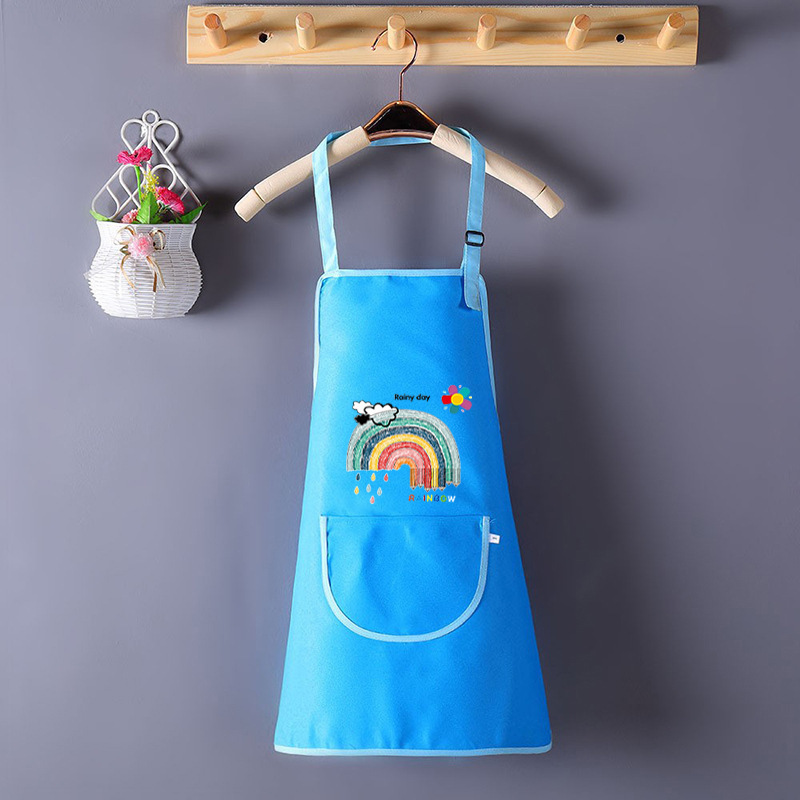 Pintura impermeable al por mayor para niños, jardín de infantes, impresión delantal, pintura infantil, abrigo de arte, bib