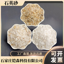 厂家现货石英沙水处理铸造用石英砂鱼缸底砂水晶砂河沙 纯白沙