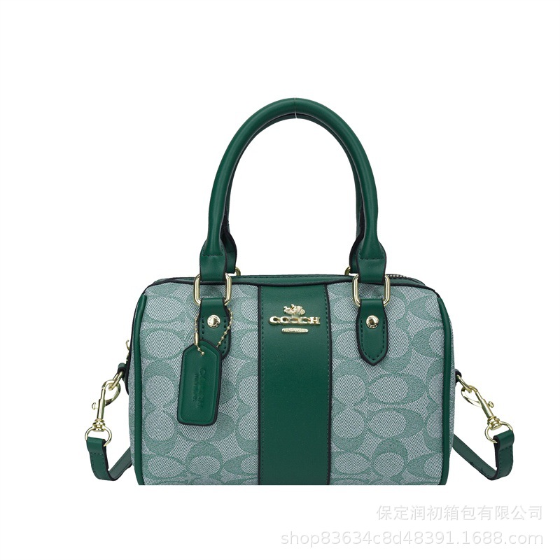 Koujia New Boston Pillow Bag Retro Monogram Large Capacity Versatile Fashion Handbag Shoulder Crossbody Bag - Thumbnail 6