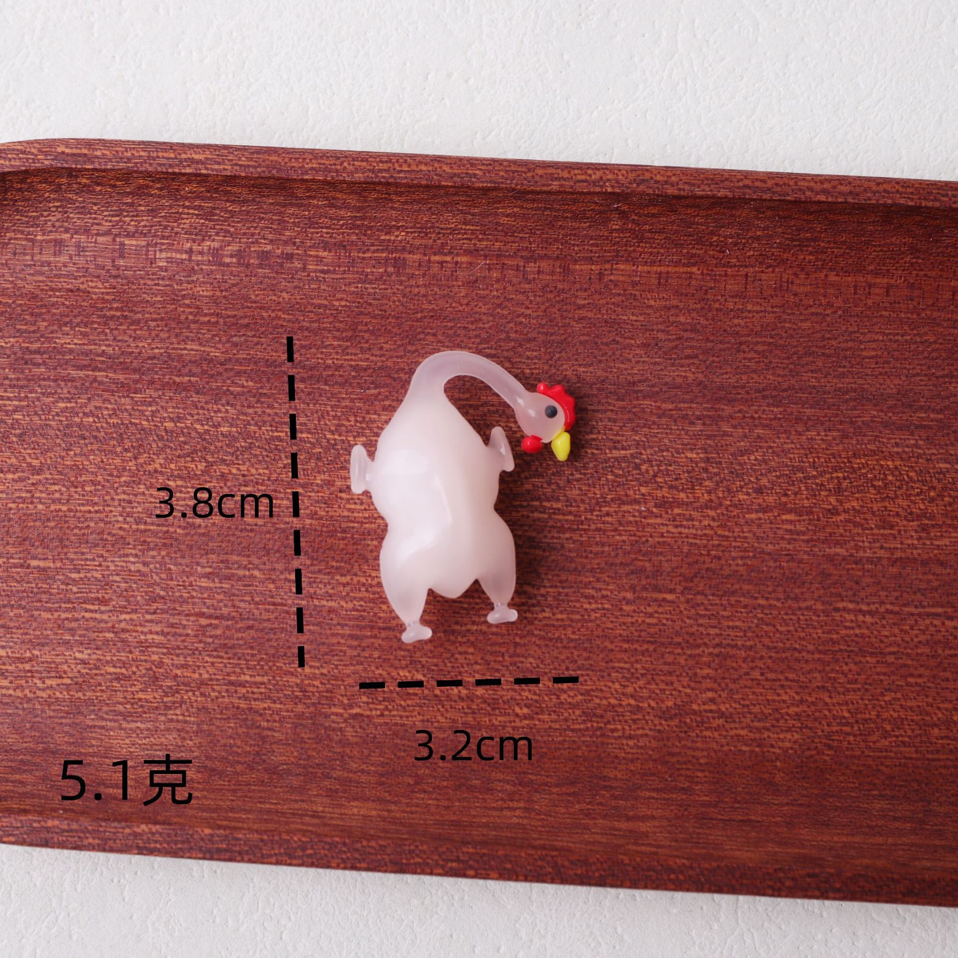 작은 색상 변경 구운 치킨 (끈 + opp 가방 포함)