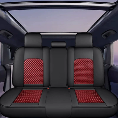 Seat cushion, seat cover: seasons, sports seat cover, new - red-ice-silk-rear-seat