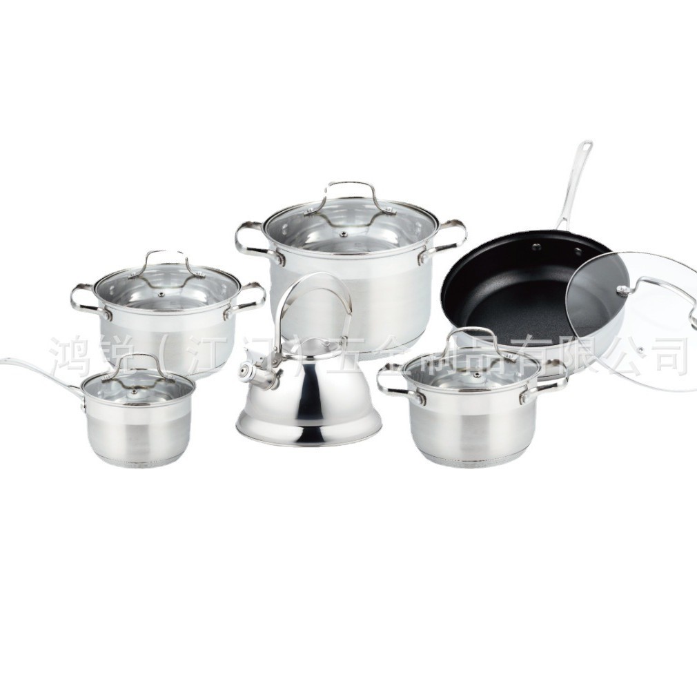 304 ollas de acero inoxidable para el hogar, cocina de inducción de gas, hervidor de silbato universal, olla de leche, olla de sopa, wok, olla de cocina, pot