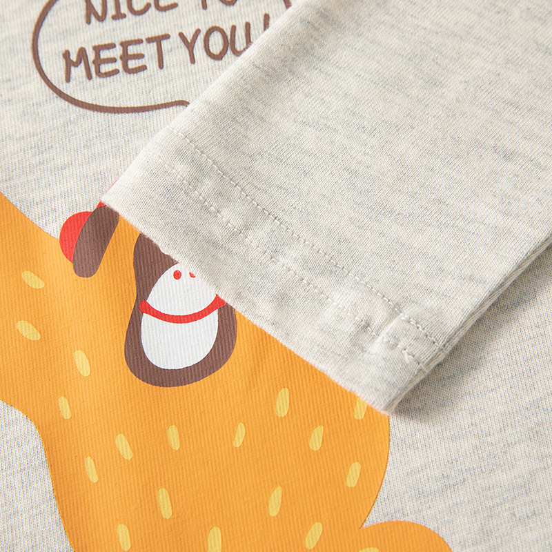 Transfronterizos ropa infantil en vivo fuente primavera camiseta de base de algodón para niños de mangas largas camiseta ropa de moda