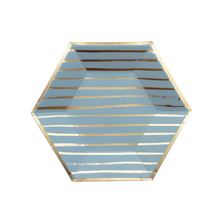 Simple Style Stripe Paper Tableware display picture 3