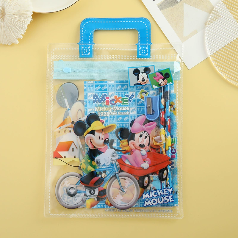 Детский набор канцелярии, креативная подарочная коробка с пеналом из ПВХ, для начальной школы