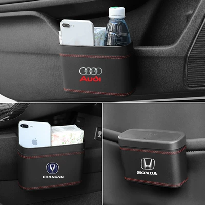 Car storage bag/box: one-button open lid storage box