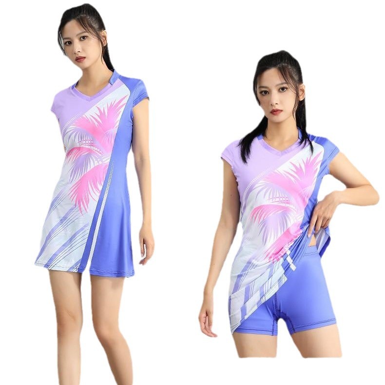 2023 nueva ropa de entrenamiento de bádminton ropa de tenis de verano y otoño tenis de mesa rápido secado vestido sin mangas conjunto de hielo