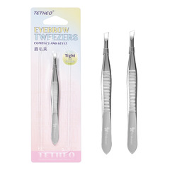 緹香修眉夾不鏽鋼眉毛夾斜口眉鉗鑷子拔毛夾美容化妝工具修眉毛夾