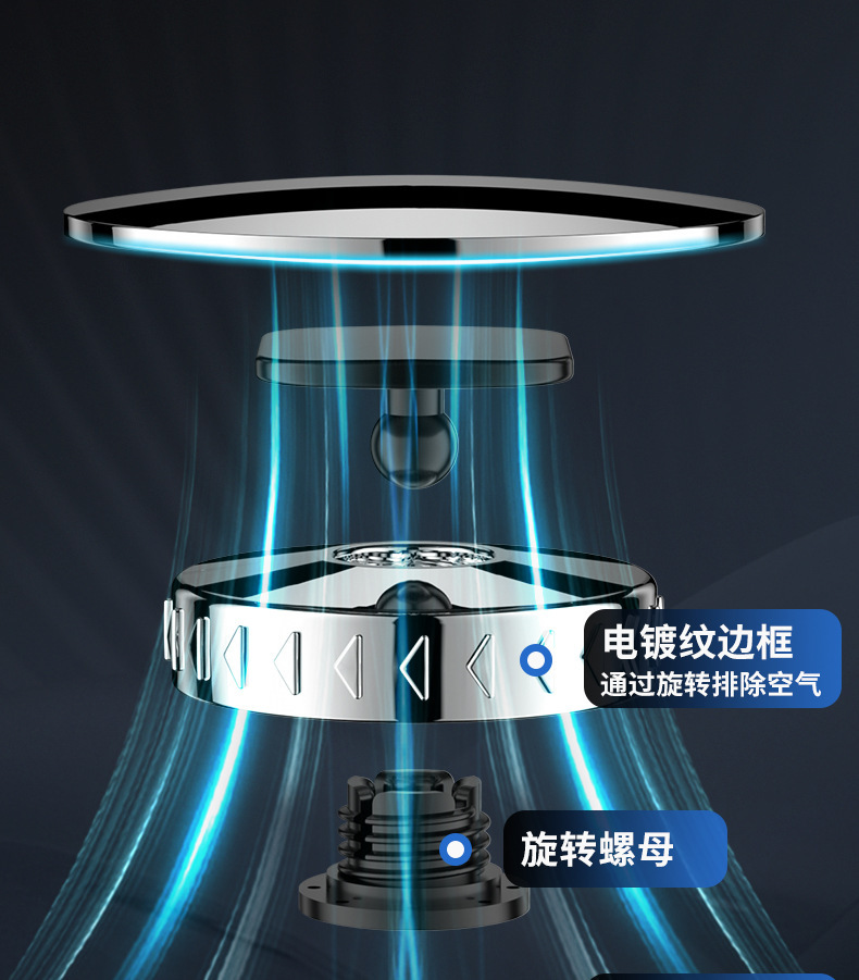 Car rearview mirror small round mirror blind area reversing super-clear auxiliary reflective mirror 360-degree panoramic wide-angle suction cup