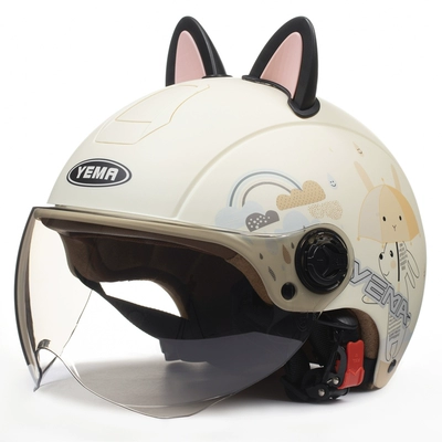 Universal Electric Battery Motorcycle Helmet – Motosiklet dəbilqələri - one-size-fits-all-matt-rabbit-black-powder-w-comes-with-warm-ear-protection-removable