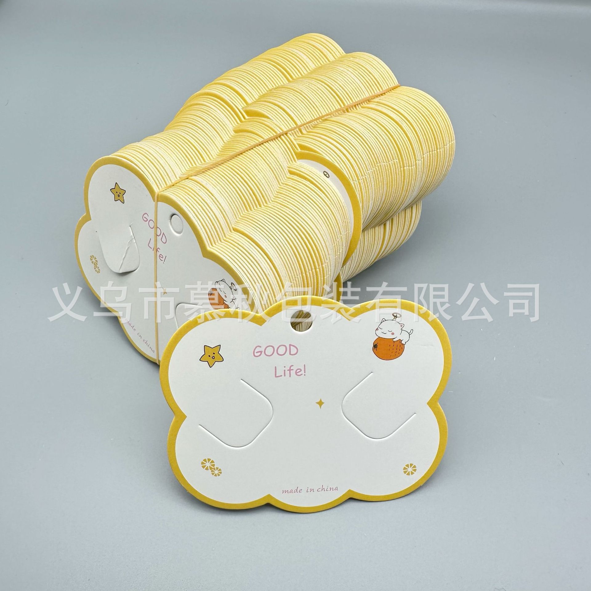 Tarjetas de papel de dibujos animados coloridos tarjetas de cabello nubes tarjetas Crown tarjetas de auriculares para niños tarjetas de pulsera de forma de dedo tarjetas de exhibición tarjetas de anillo