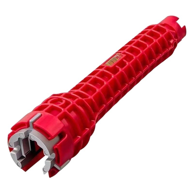 Ocho en uno llave de fregadero plomería baño grifo de tubería de agua Válvula de ángulo desmontaje trabajador llave de tubo manga