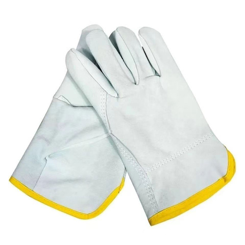 Sheepskin two-layer welding gloves, wear-resistant, anti-scalding, heat-insulating, soft welding, durable protective labor insurance short gloves for welders