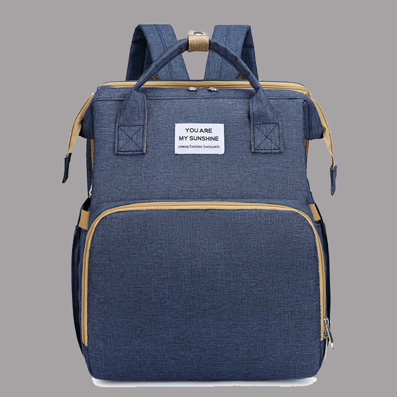 Transfronterizos nueva moda mamá bolsa cuna bolsa multifuncional para madres y bebés para salir bolsas de hombro personalizadas de gran capacidad ligeras