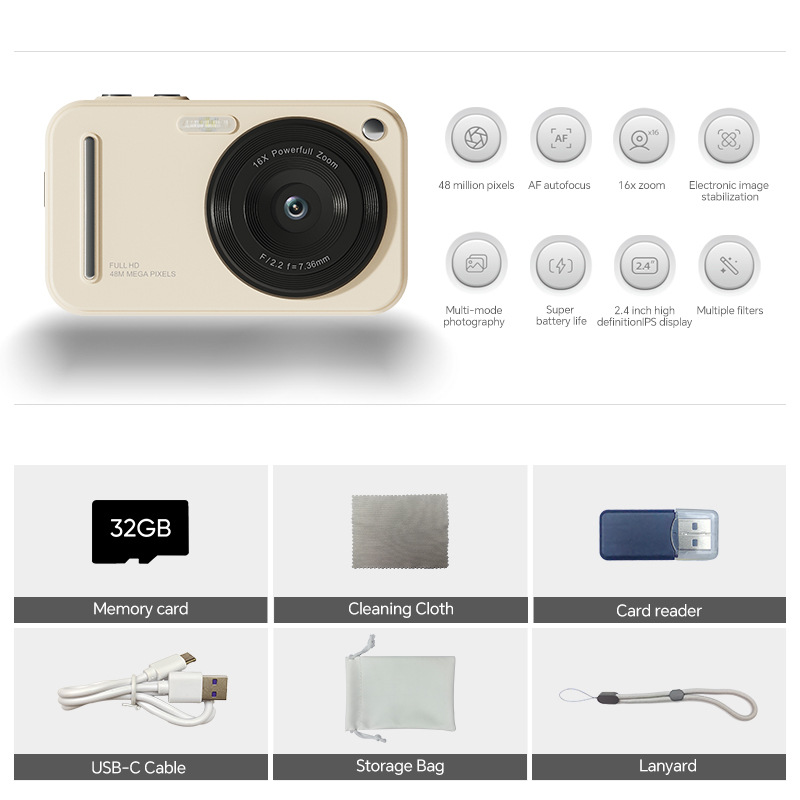 베이지+32G 메모리 카드