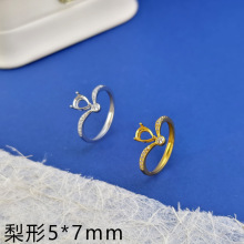 s925���y��ָ����5*7mm�����p�ݻʹڿ����y�����錚�Ƕ���y��