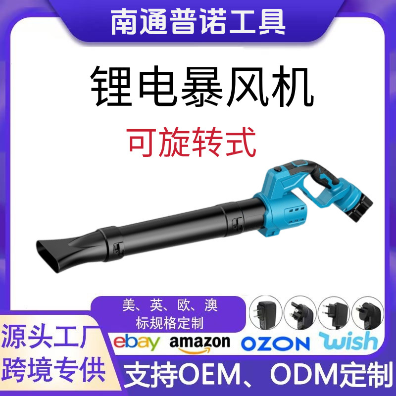 Lithium Battery Leaf Blower Rechargeable Snow Blower Storm Blower Electric Blower Rotatable Blower Rechargeable for Home Use