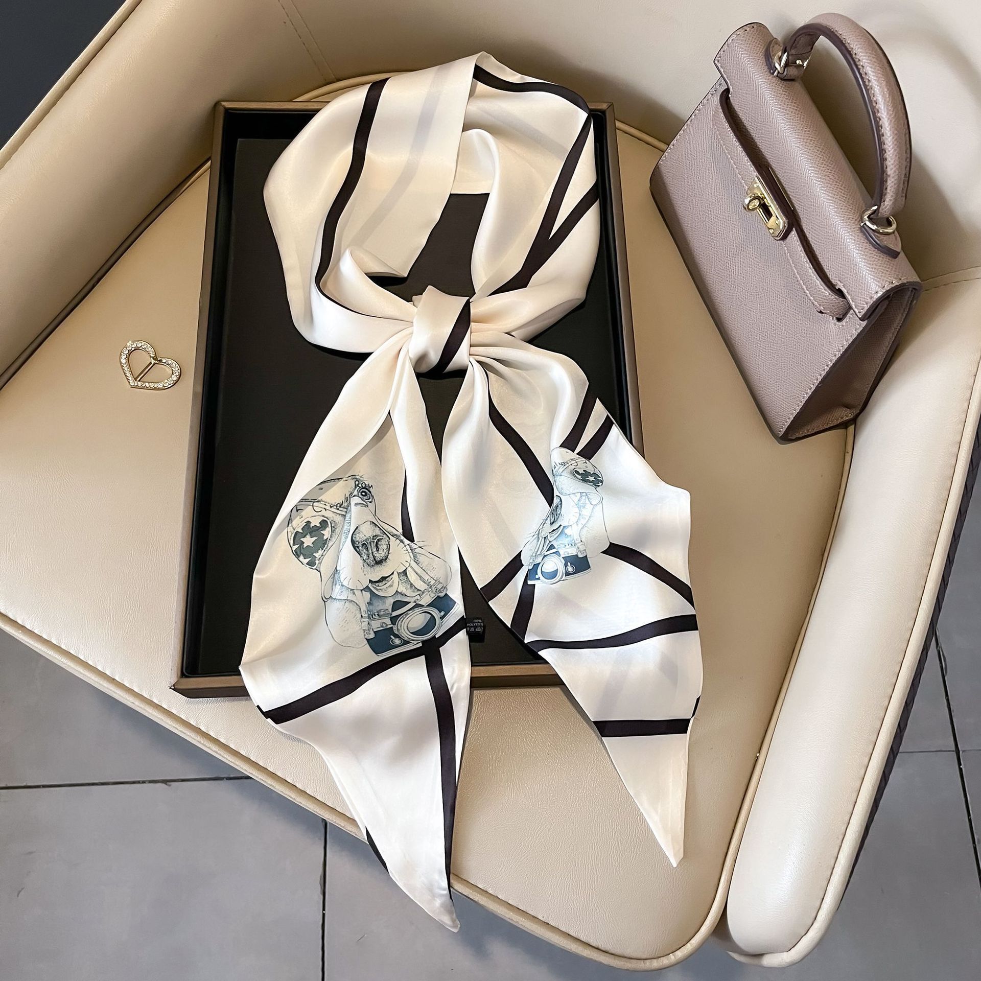 Nuevo caju pequeño cinturón de bufandas onduladas caju multifuncional cinturón de pelo de alta calidad bufandas profesionales