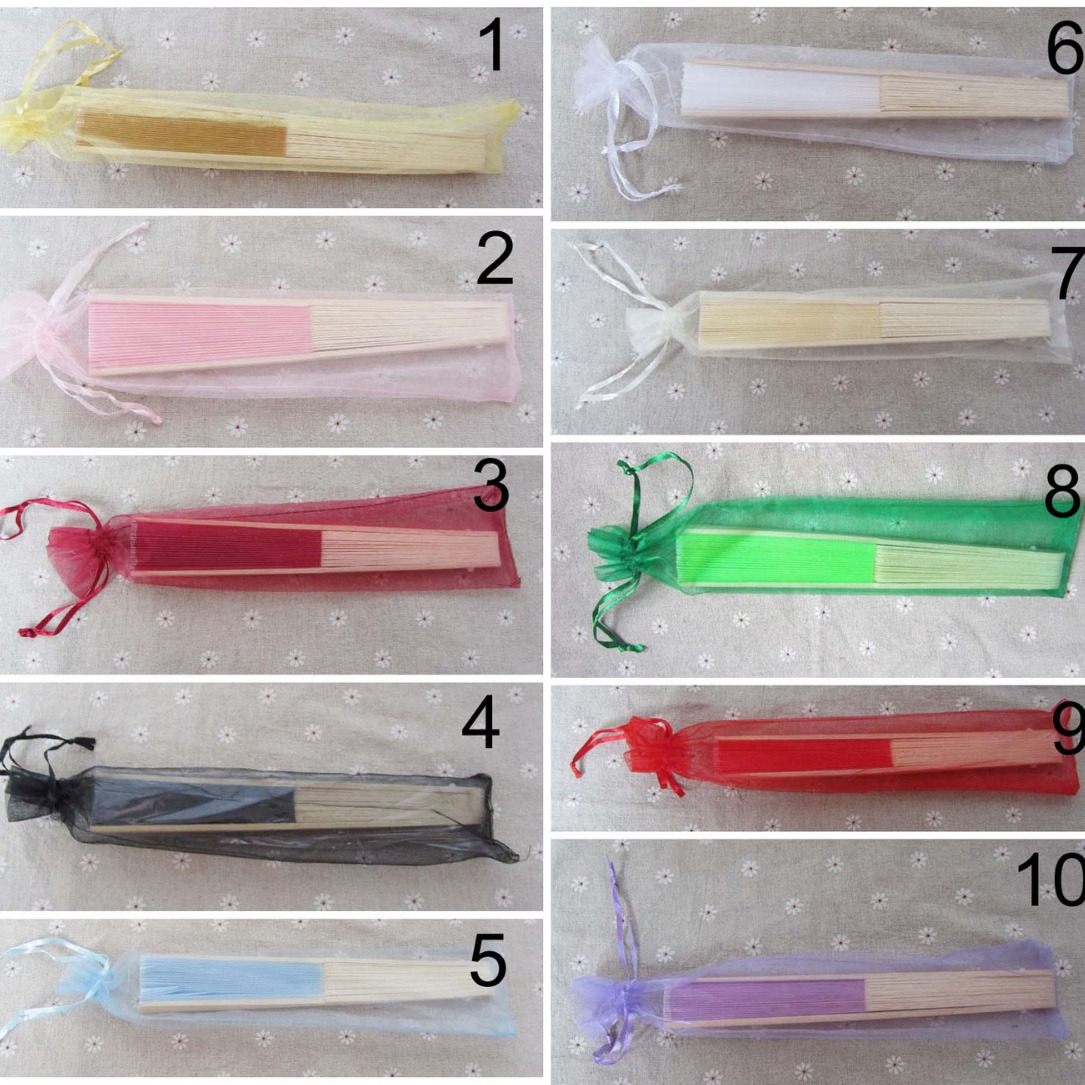 En stock 6*26 ventilador Blanco Bolsa de malla/color sólido perla bolsa de hilo/organza bolso de la joyería bolsa de embalaje