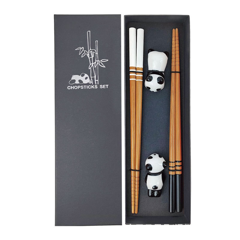 흑백 수제 말아 올린 팬더 블랙 선물 세트