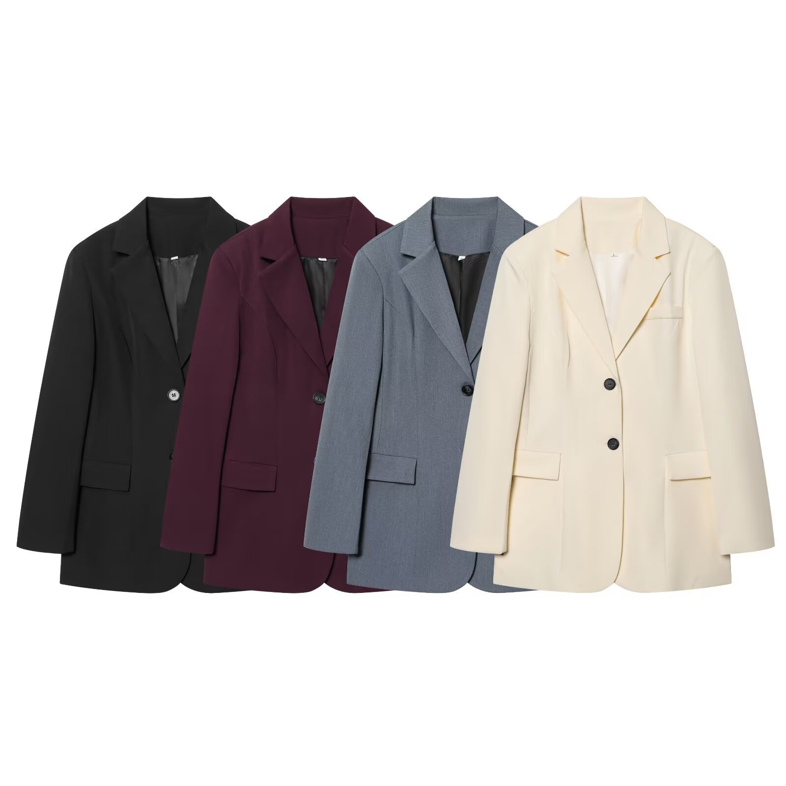 Qadın slim fit blazer, yazlıq iş gödəkçəsi