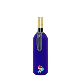 厂家直销潜水料红酒单支手提保温保冷保护套 红酒瓶套香槟瓶套