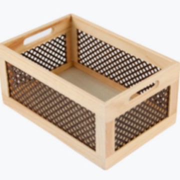 Canasta de escritorio de nuez transfronteriza sala de estar caja de almacenamiento de libros cajón de madera sólida oficina caja de madera