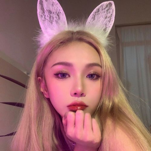 Korean cute lace cat ear headband female Internet celebrity face wash hair headband sexy bunny ears cos makeup hair accessories