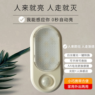 Factory Wholesale Human Body Infrared Sensor Lamp Wardrobe Cabinet Lamp Aisle Bathroom Elderly Night Led Night Light