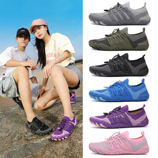 Cross-Border New Outdoor River Tracing Shoes for Men and Women, Beach Shoes, Non-Slip Amphibious Speed Interference Water Shoes, Breathable Hiking Shoes