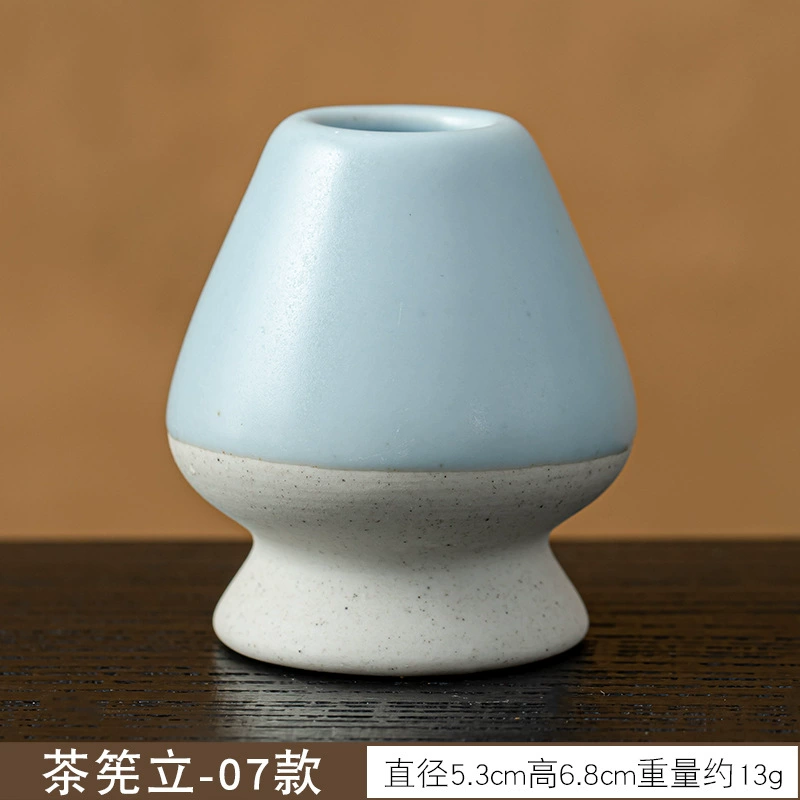 Держатель венчика для чая Matcha Whisk Stand (Tea Lion) керамический держатель для чая Чашэн, рисунок цветка сакуры, 5.3×6.8 см