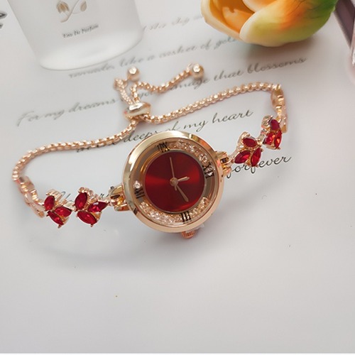 2024 New Fashion Rhinestone Quicksand Diamond Women's Watch Freely Adjustable Bracelet Watch Women's Quartz Watch Wholesale