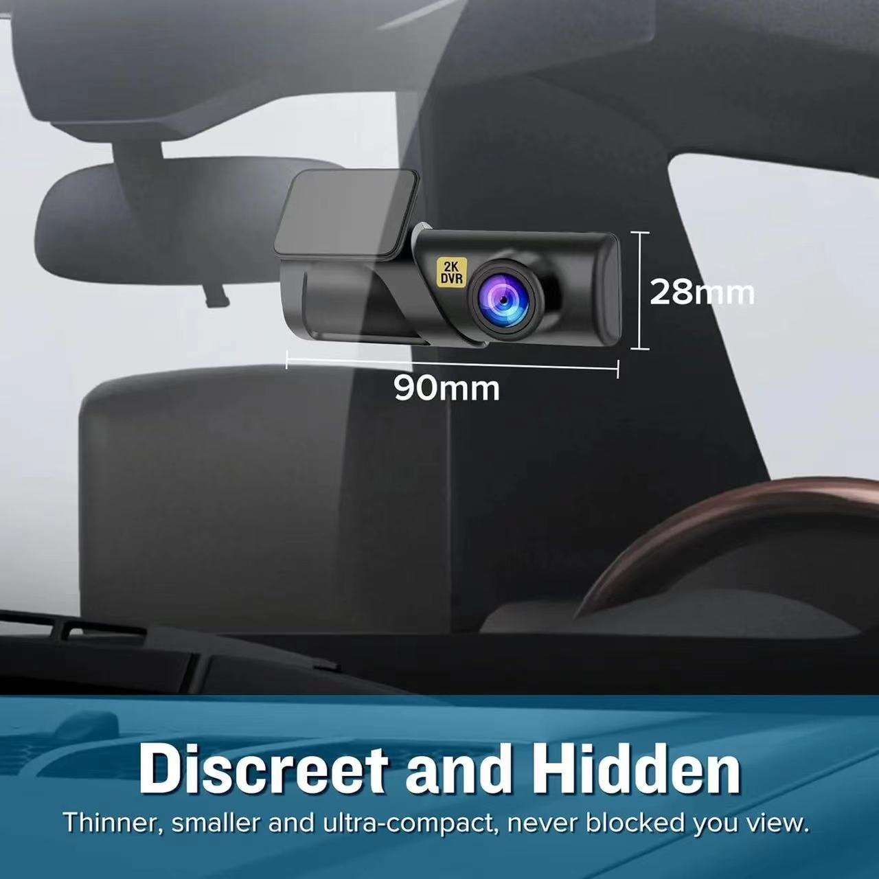 Hot-Selling Foreign Trade Model 1080P Mobile Phone Wifi-Connected High-Definition Dash Cam with 24H Parking Monitoring
