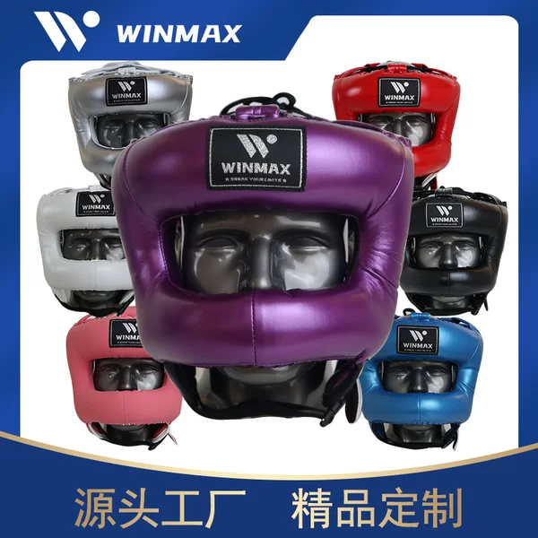 Boxing Crossbar Helmet Face Protection Headgear Mma Sanda Thickened Muay Thai Adult Training Headgear Wholesale Customization