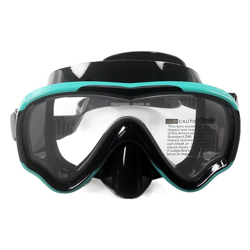 Профессиональные очки для дайвинга, фридайвинга, с высоким разрешением, противотуманные, маска для снорклинга с большой оправой, защита носа, интегрированный комплект сухого сноркеля.