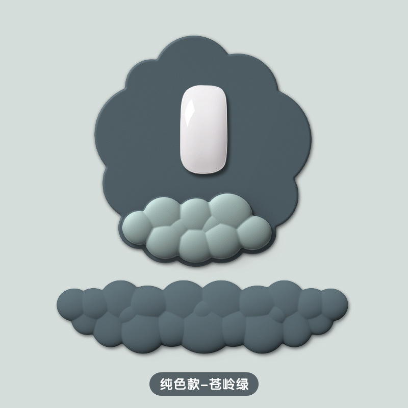 Transfronterizo Amazon gradiente nube teclado mano titular de la memoria de espuma de silicona almohadilla de la muñeca alfombrilla de ratón titular de la muñeca de oficina al por mayor