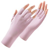 Summer silk thin gloves for manicure, fingerless