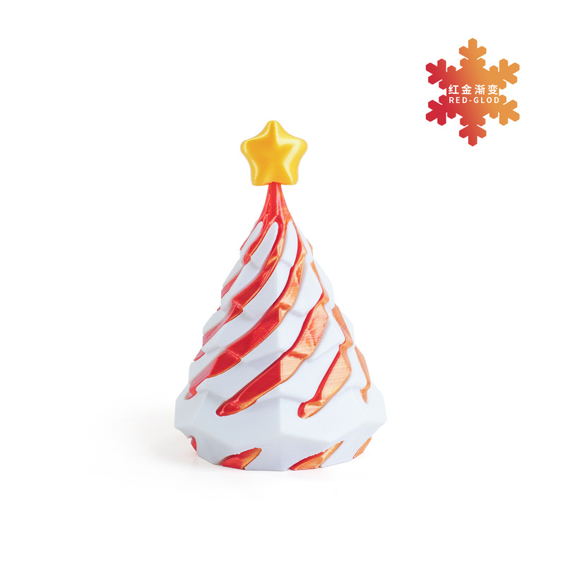 跨境新款3d打印玩具摆件Impossible Christmas tree圣诞树推推乐|undefined